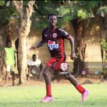 Gideon Adjei brace secures vital win against Mepe united in end of season Match up.